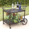 Savannah Outdoor Aluminum Serving Tea Cart