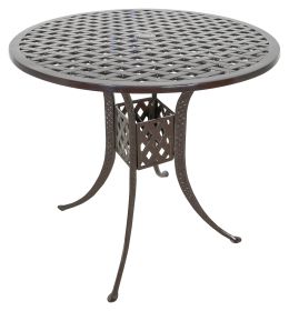 Savannah Outdoor Aluminum Round Bar Table