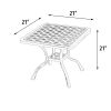 Savannah Outdoor Aluminum End Table