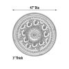 Brocade Round Chandelier Ceiling Medallion 47