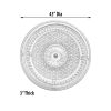 Blanco Round Chandelier Ceiling Medallion 47