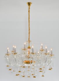 Golden Bell Crystal Chandelier