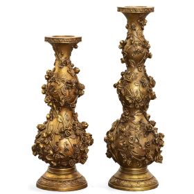 Golden Gardens 2 Piece Candleholder Set