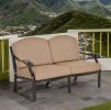 Savannah Outdoor Aluminum Loveseat