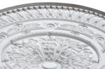 Classic White Round Ceiling Medallion 37 Inch Dia