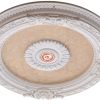 Petite Blanco Chandelier Ceiling Medallion 24 inch Diameter