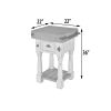 Farmhouse Island Chalk White Work Console Small