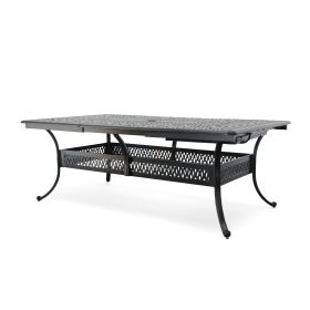 Elisabeth 132X48 Aluminum Rectangular Extension Table