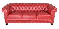 Classic Chesterfield Sofa Red