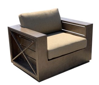 Modern Rustic Club Chair