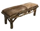 Bench 2 Seat Natural Hide