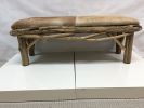 Bench 2 Seat Natural Hide