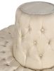 Gold Rococo Circular Cream Settee