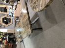 KC Top Amazing Petrified Light Wood 98 Inch Dining Table