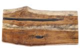 Teak Parisian Style 19.7 In Cutting Board With Natural Legs