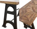 Mango Wood Industrial Console Table