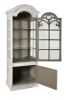 Mystique Gray Georgian Curio Cabinet