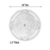 Blanco Round Chandelier Ceiling Medallion 36in