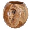 Teak Natural Vase Large