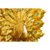 Golden Emerald Peacock Wall Décor