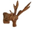 Teak Deer Head with Base