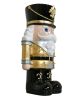 Black and Gold Nutcracker with LED lights