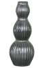 Wave Vase Gun Metal