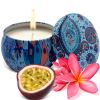 Soy Wax Candle in Tin Jar With Lid Island Nectar Clean Burn up to 25 Hours Handmade in USA Natural and Safe by Relaxcation 6 oz