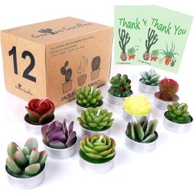 AIXIANG 12Pcs Cactus Candles Succulent Candles, Wedding Party Favors for Guests, Bridal Shower Candles Favors