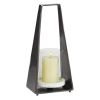 DecMode Black Aluminum Decorative Candle Lantern