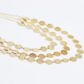 Sweet Glow Triple Strand Necklace (Style: GOLDEN GLOW)