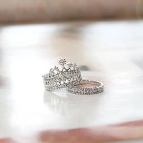 Princess Ring Set Of 2 (size: Ring Size - 6)